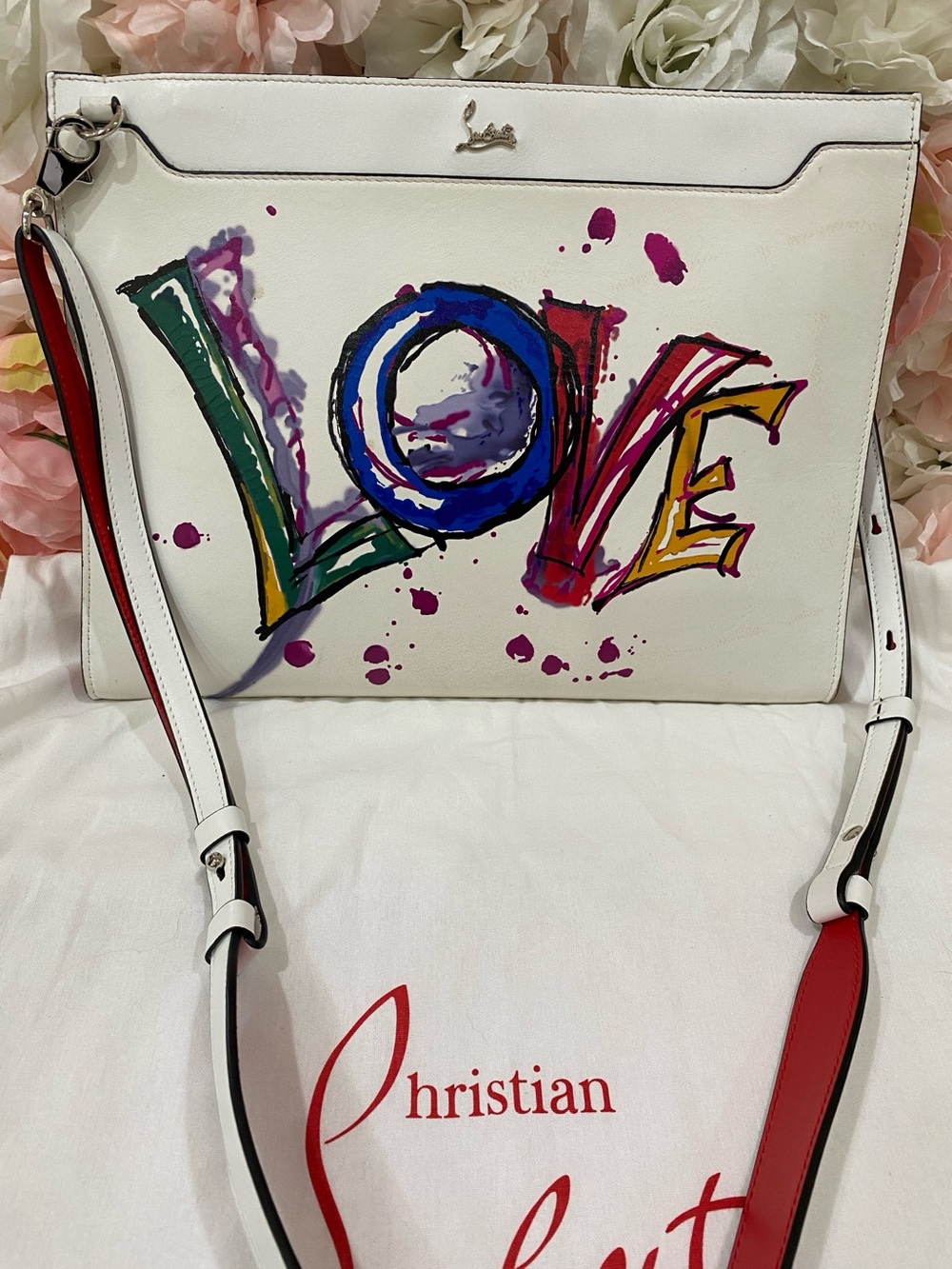 Christian Louboutin Paris Love Skypouch Crossbody
